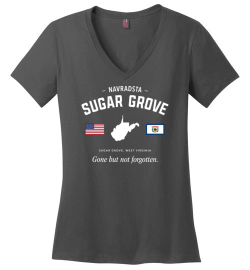 NAVRADSTA Sugar Grove "GBNF" - Women's V-Neck T-Shirt-Wandering I Store