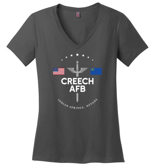 Creech AFB - Women's V-Neck T-Shirt 2-Wandering I Store