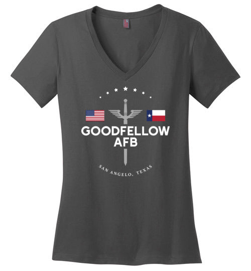 Goodfellow AFB - Women's V-Neck T-Shirt-Wandering I Store