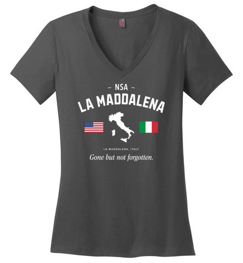 Load image into Gallery viewer, NSA La Maddalena &quot;GBNF&quot; - Women&#39;s V-Neck T-Shirt-Wandering I Store

