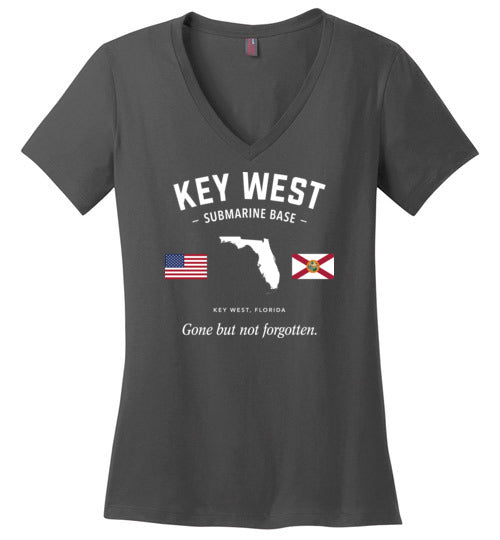 Key West Submarine Base "GBNF" - Women's V-Neck T-Shirt-Wandering I Store