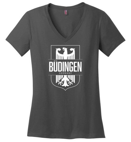 Load image into Gallery viewer, Budingen, Germany - Women&#39;s V-Neck T-Shirt
