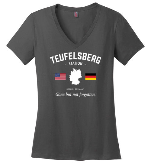 Load image into Gallery viewer, Teufelsberg Station &quot;GBNF&quot; - Women&#39;s V-Neck T-Shirt-Wandering I Store
