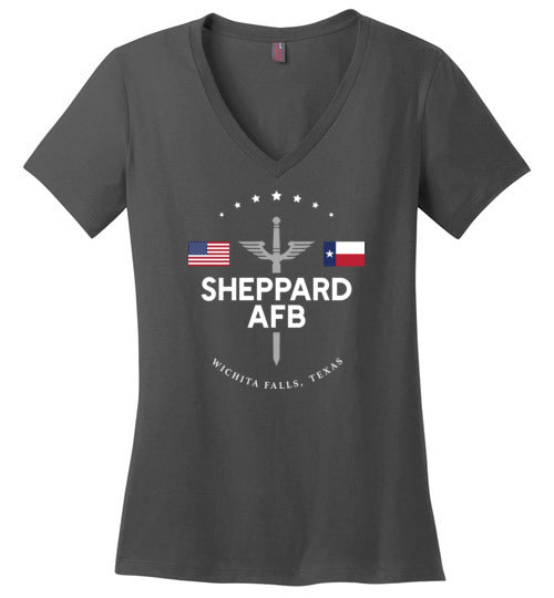 Sheppard AFB - Women's V-Neck T-Shirt-Wandering I Store