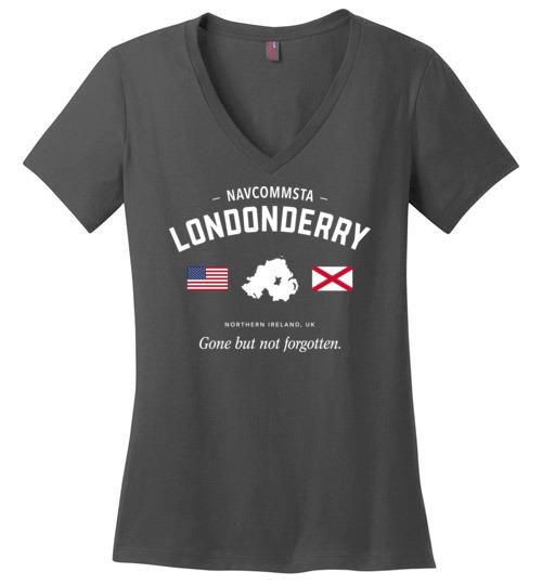 Load image into Gallery viewer, NAVCOMMSTA Londonderry &quot;GBNF&quot; - Women&#39;s V-Neck T-Shirt
