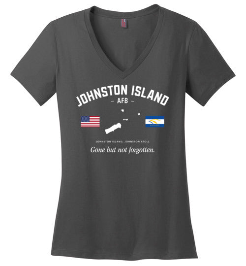 Load image into Gallery viewer, Johnston Island AFB &quot;GBNF&quot; - Women&#39;s V-Neck T-Shirt-Wandering I Store

