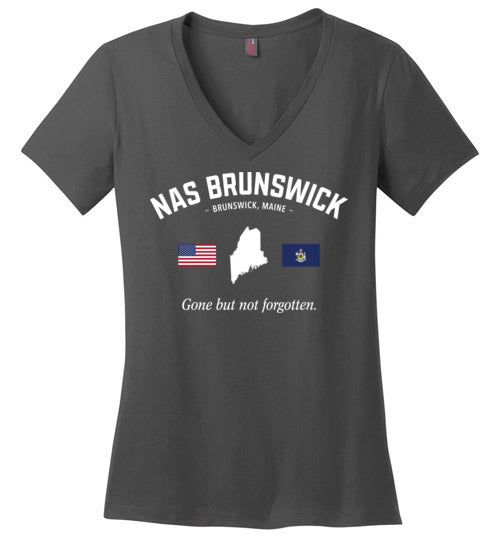 NAS Brunswick "GBNF" - Women's V-Neck T-Shirt-Wandering I Store