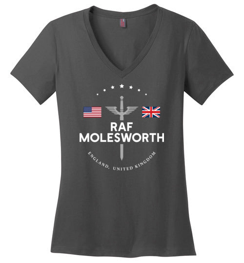 Load image into Gallery viewer, RAF Molesworth - Women&#39;s V-Neck T-Shirt-Wandering I Store
