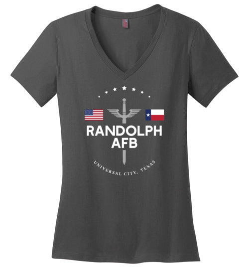 Load image into Gallery viewer, Randolph AFB - Women&#39;s V-Neck T-Shirt-Wandering I Store
