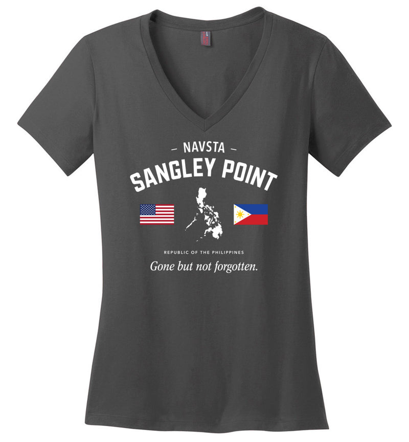 Load image into Gallery viewer, NAVSTA Sangley Point &quot;GBNF&quot; - Women&#39;s V-Neck T-Shirt
