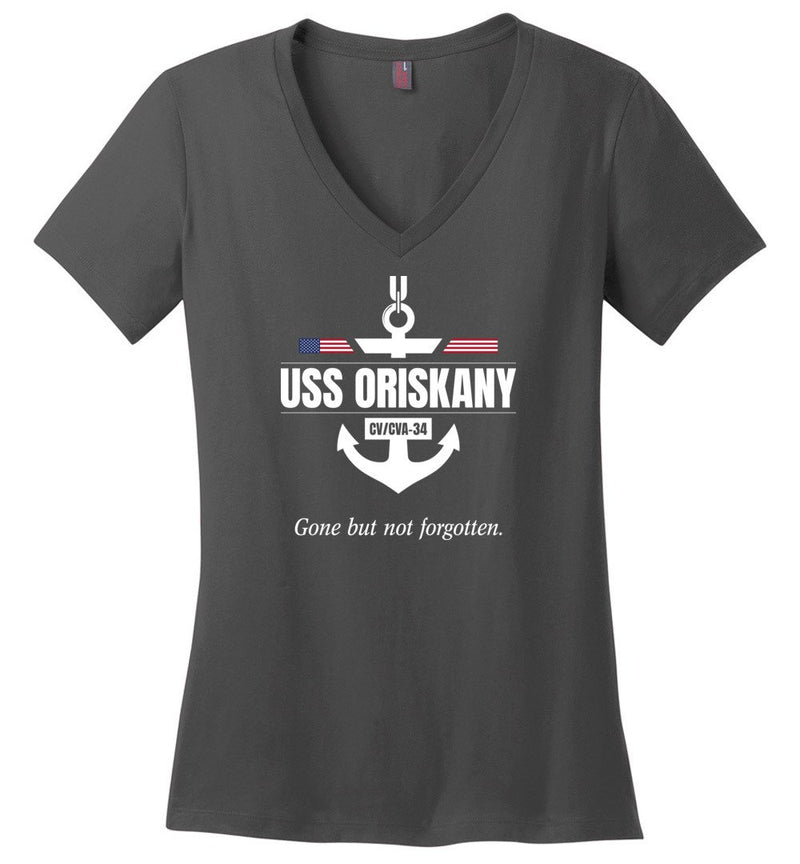 Load image into Gallery viewer, USS Oriskany CV/CVA-34 &quot;GBNF&quot; - Women&#39;s V-Neck T-Shirt
