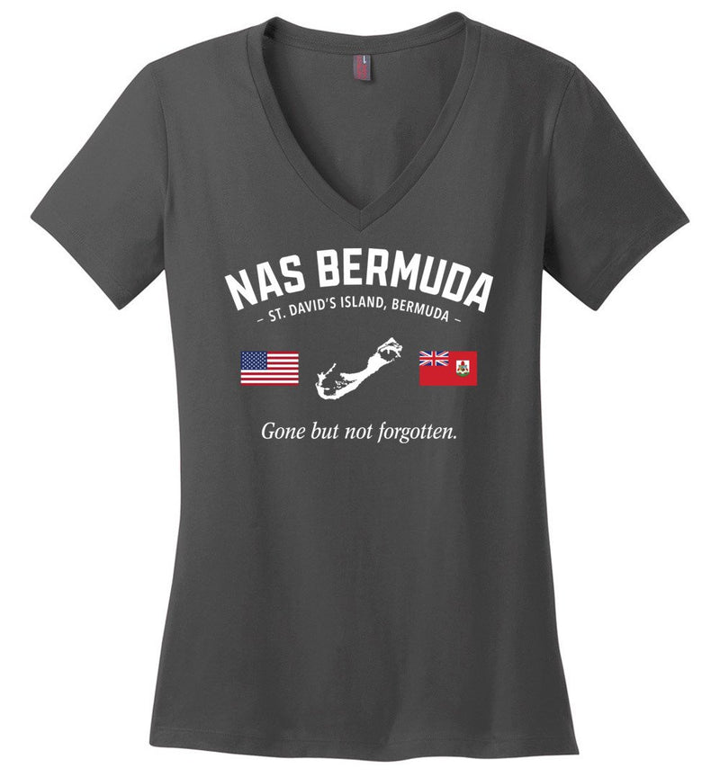 Load image into Gallery viewer, NAS Bermuda &quot;GBNF&quot; - Women&#39;s V-Neck T-Shirt
