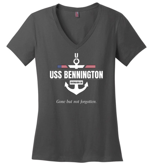 USS Bennington CV/CVA/CVS-20 "GBNF" - Women's V-Neck T-Shirt