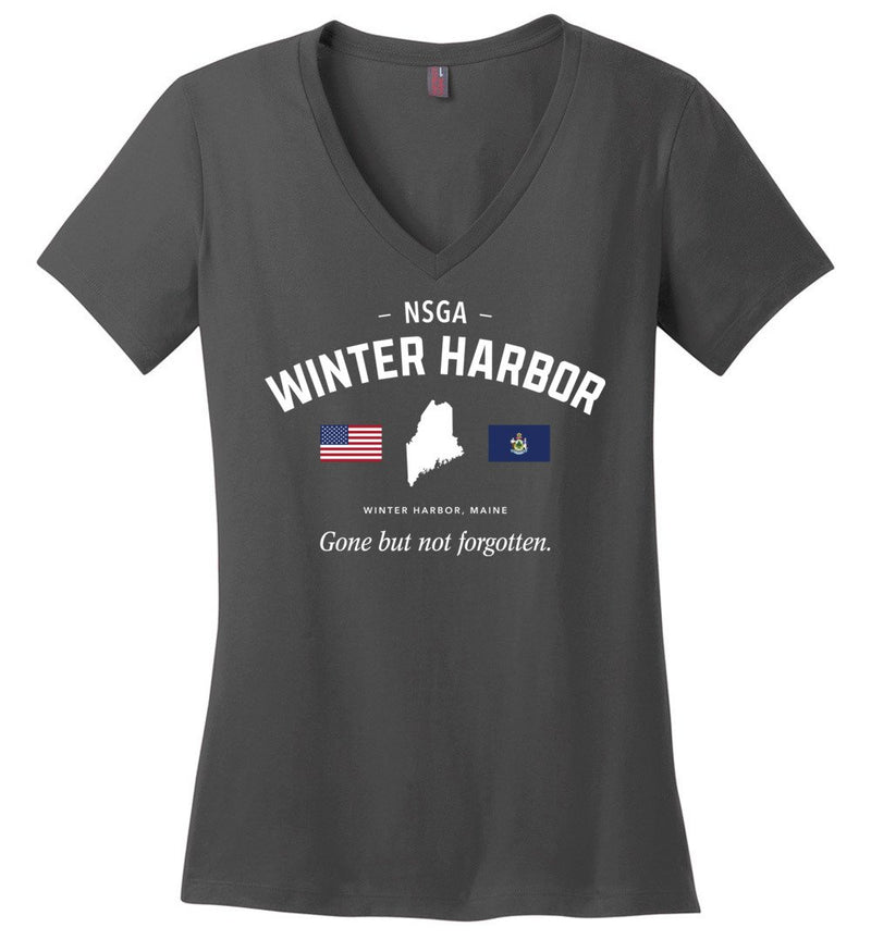 Load image into Gallery viewer, NSGA Winter Harbor &quot;GBNF&quot; - Women&#39;s V-Neck T-Shirt
