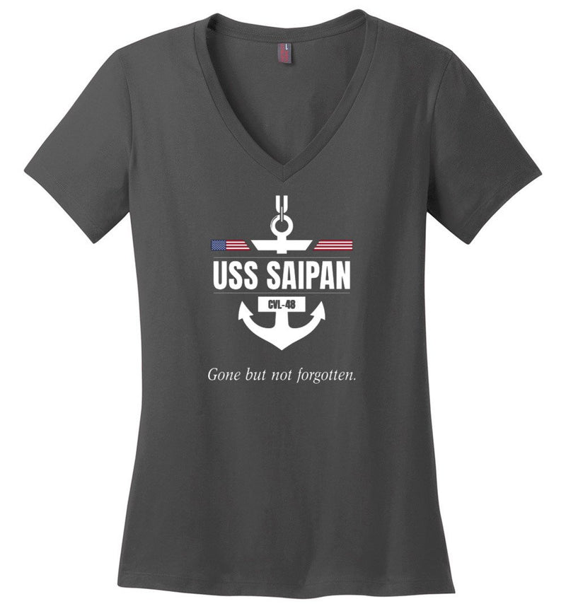 Load image into Gallery viewer, USS Saipan CVL-48 &quot;GBNF&quot; - Women&#39;s V-Neck T-Shirt
