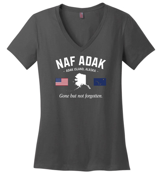 NAF Adak "GBNF" - Women's V-Neck T-Shirt