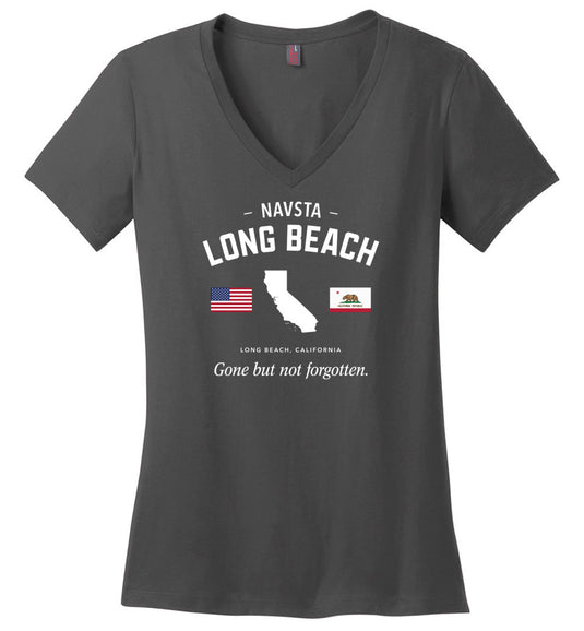 NAVSTA Long Beach "GBNF" - Women's V-Neck T-Shirt
