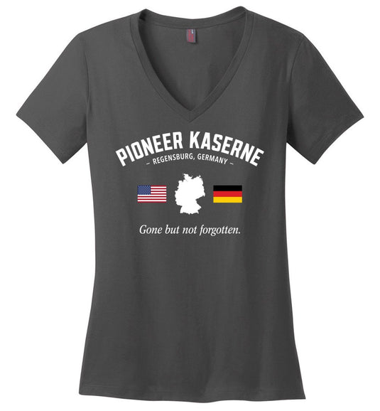 Pioneer Kaserne (Regensburg) "GBNF" - Women's V-Neck T-Shirt