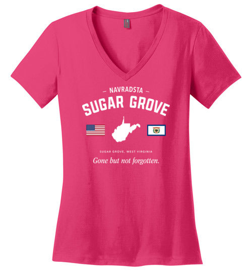 Load image into Gallery viewer, NAVRADSTA Sugar Grove &quot;GBNF&quot; - Women&#39;s V-Neck T-Shirt-Wandering I Store
