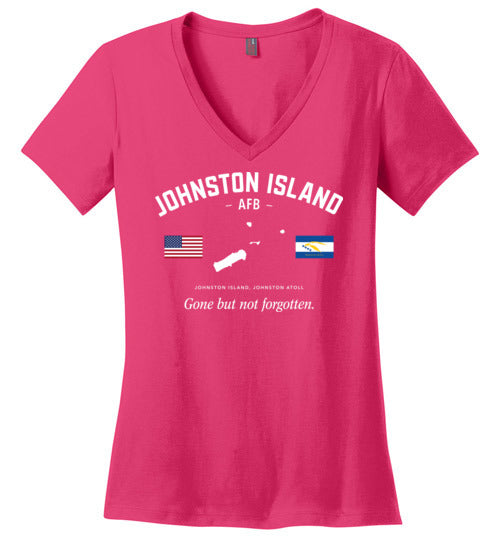 Johnston Island AFB "GBNF" - Women's V-Neck T-Shirt-Wandering I Store