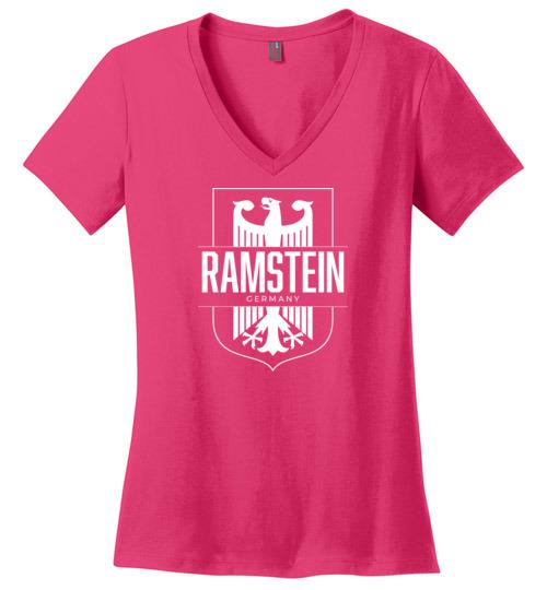 Load image into Gallery viewer, Ramstein, Germany - Women&#39;s V-Neck T-Shirt
