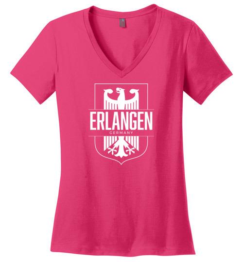 Erlangen, Germany - Women's V-Neck T-Shirt