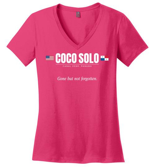 Coco Solo "GBNF" - Women's V-Neck T-Shirt