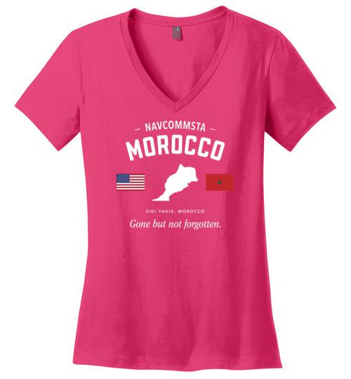 NAVCOMMSTA Morocco "GBNF" - Women's V-Neck T-Shirt