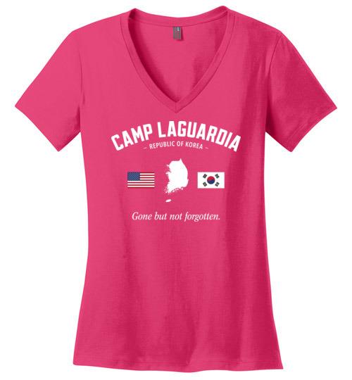 Load image into Gallery viewer, Camp Laguardia &quot;GBNF&quot; - Women&#39;s V-Neck T-Shirt
