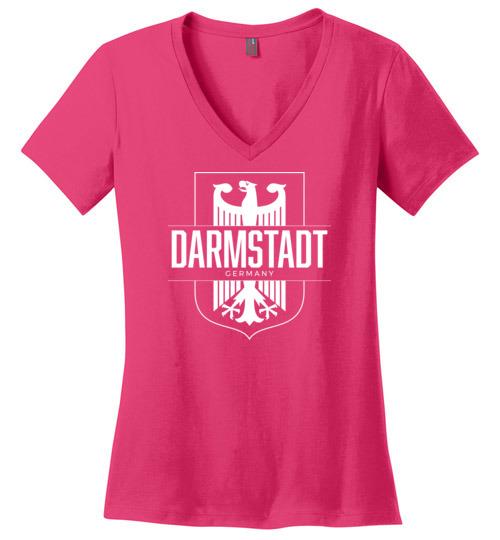 Load image into Gallery viewer, Darmstadt, Germany - Women&#39;s V-Neck T-Shirt

