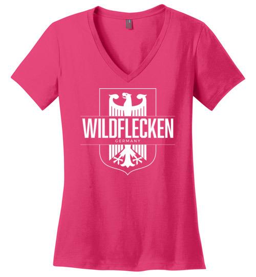 Load image into Gallery viewer, Wildflecken, Germany - Women&#39;s V-Neck T-Shirt
