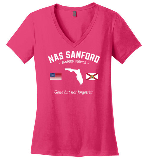 Load image into Gallery viewer, NAS Sanford &quot;GBNF&quot; - Women&#39;s V-Neck T-Shirt-Wandering I Store
