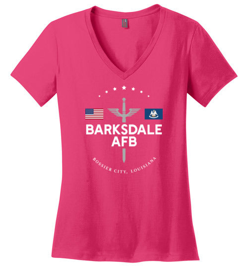 Barksdale AFB - Women's V-Neck T-Shirt-Wandering I Store
