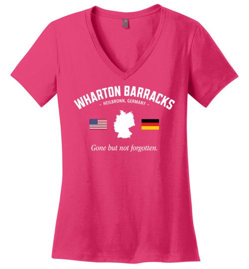 Wharton Barracks "GBNF" - Women's V-Neck T-Shirt