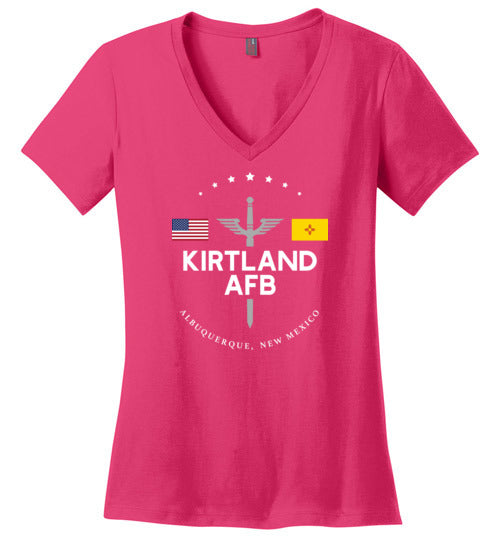 Load image into Gallery viewer, Kirtland AFB - Women&#39;s V-Neck T-Shirt-Wandering I Store
