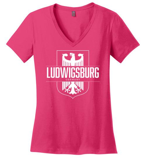 Load image into Gallery viewer, Ludwigsburg, Germany - Women&#39;s V-Neck T-Shirt
