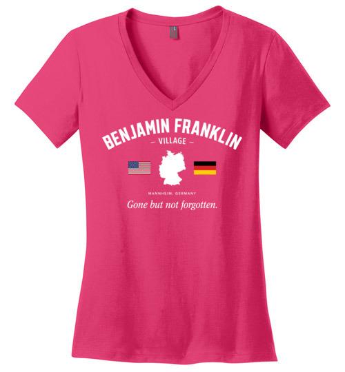 Benjamin Franklin Village "GBNF" - Women's V-Neck T-Shirt