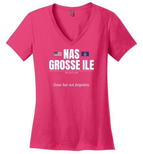 NAS Grosse Ile "GBNF" - Women's V-Neck T-Shirt