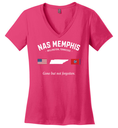 NAS Memphis "GBNF" - Women's V-Neck T-Shirt-Wandering I Store