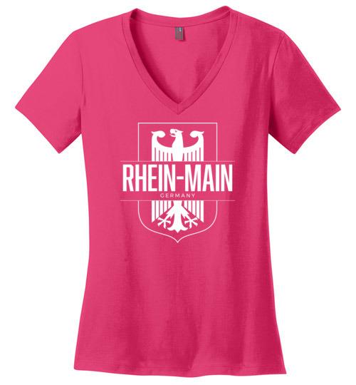 Rhein-Main, Germany - Women's V-Neck T-Shirt