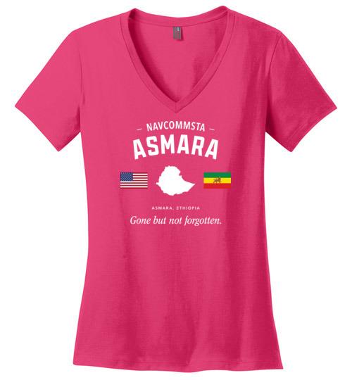 NAVCOMMSTA Asmara "GBNF" - Women's V-Neck T-Shirt