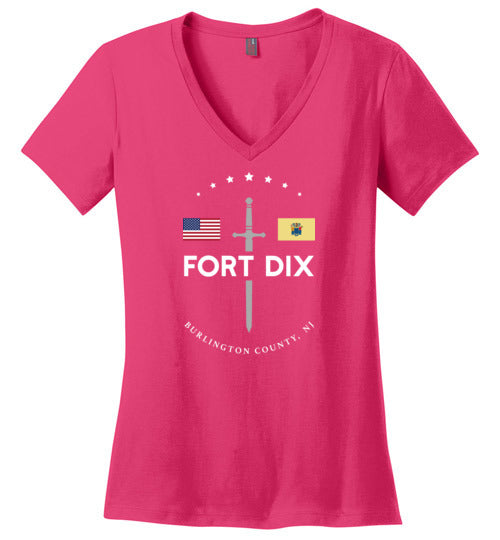 Fort Dix - Women's V-Neck T-Shirt-Wandering I Store