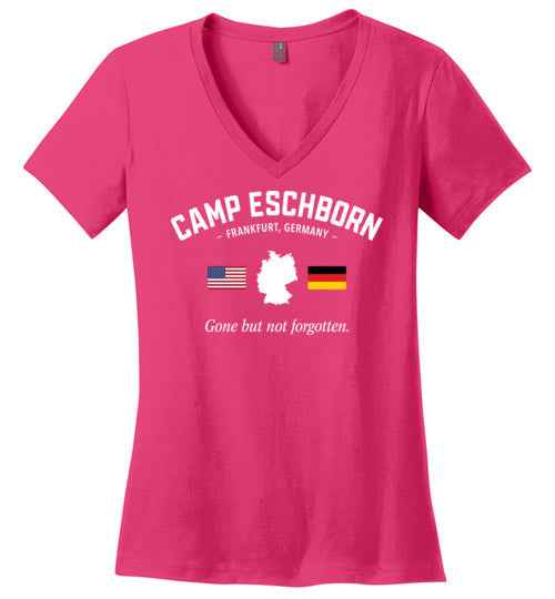 Camp Eschborn"GBNF" - Women's V-Neck T-Shirt-Wandering I Store