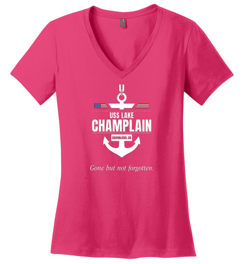 Load image into Gallery viewer, USS Lake Champlain CV/CVA/CVS-39 &quot;GBNF&quot; - Women&#39;s V-Neck T-Shirt
