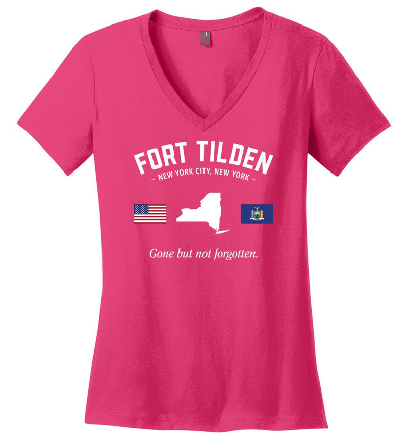 Load image into Gallery viewer, Fort Tilden &quot;GBNF&quot; - Women&#39;s V-Neck T-Shirt
