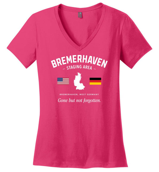 Bremerhaven Staging Area "GBNF" - Women's V-Neck T-Shirt