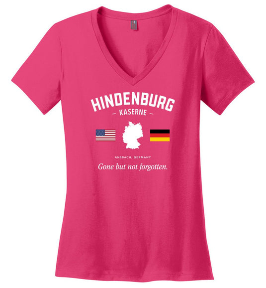 Hindenburg Kaserne (Ansbach) "GBNF" - Women's V-Neck T-Shirt