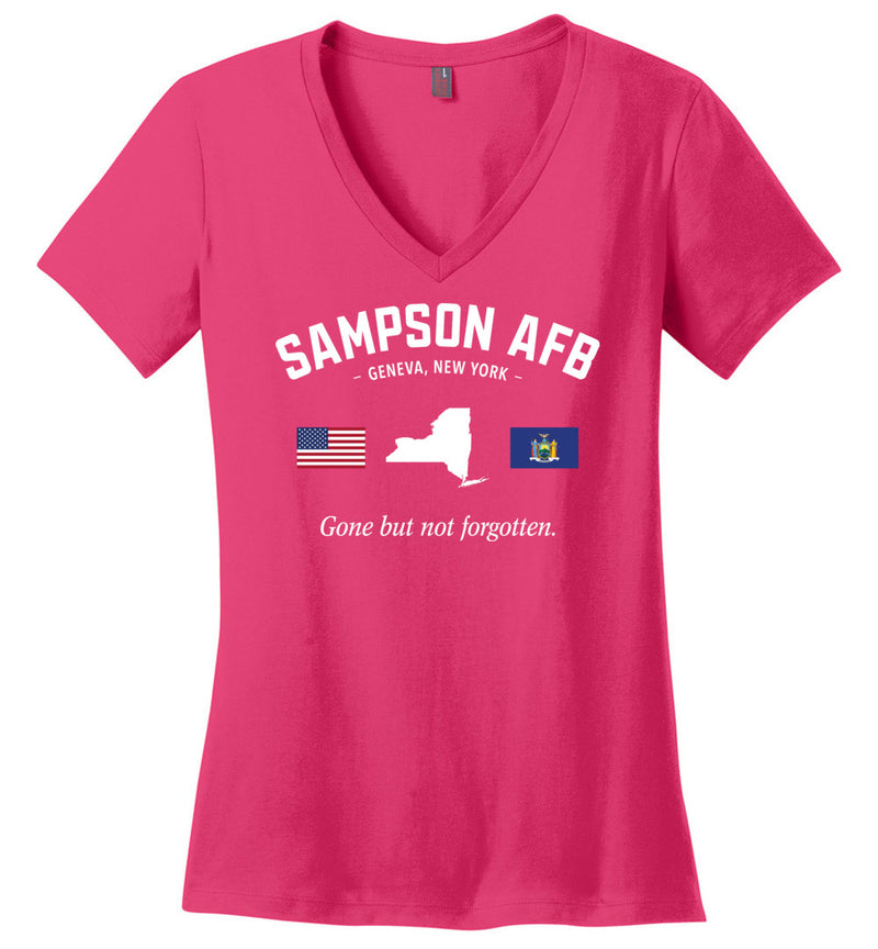 Load image into Gallery viewer, Sampson AFB &quot;GBNF&quot; - Women&#39;s V-Neck T-Shirt

