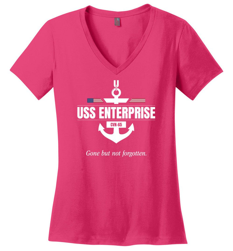 Load image into Gallery viewer, USS Enterprise CVN-65 &quot;GBNF&quot; - Women&#39;s V-Neck T-Shirt
