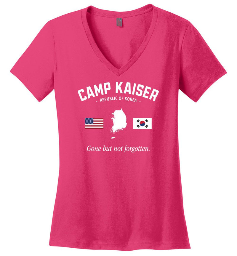 Load image into Gallery viewer, Camp Kaiser &quot;GBNF&quot; - Women&#39;s V-Neck T-Shirt

